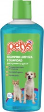 Shampoo limpieza y suavidad para mascotas Petys